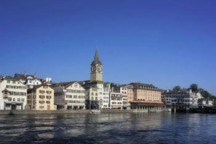 Framed Print : Limmatquai in the town centre, Zurich, Switzerland, Europe Framed Print : Limmatquai in the town centre, Zurich, Switzerland, Europe