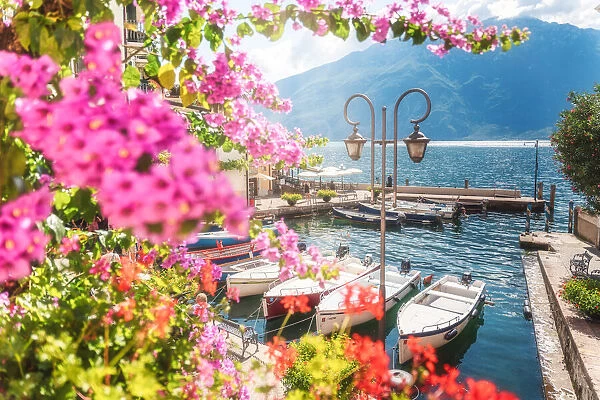 Limone sul Garda, town on the north west side of the famous Lake in Northern Italy