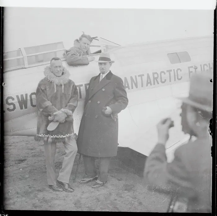 Framed Print : Lincoln Ellsworth and Others Testing Plane Framed Print : Lincoln Ellsworth and Others Testing Plane