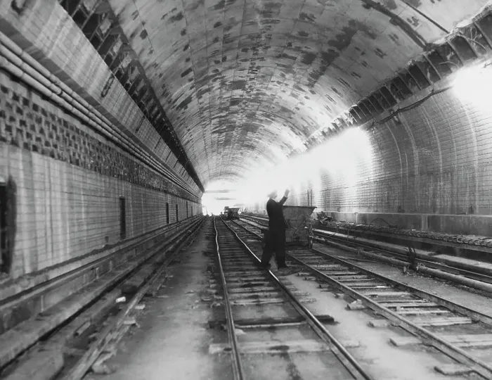 Framed Print : Lincoln Tunnel Under Contruction Framed Print : Lincoln Tunnel Under Contruction