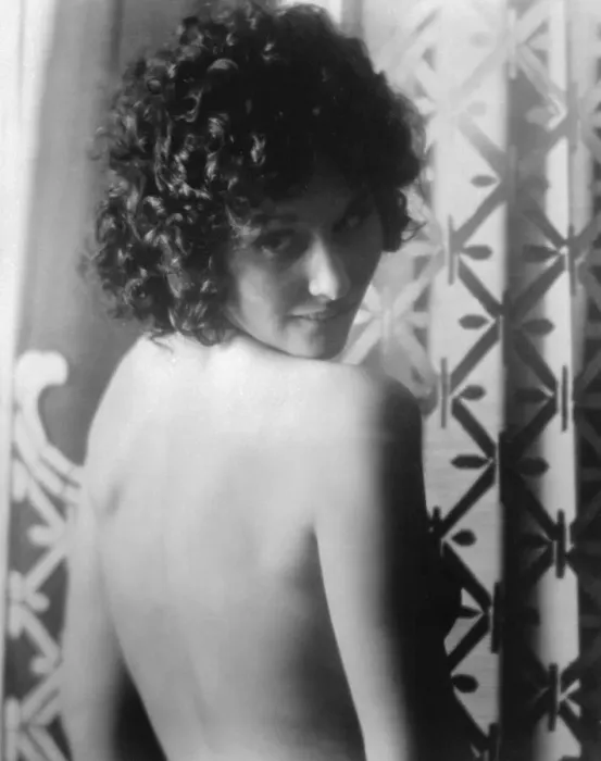 Framed Print : Linda Lovelace with Bare Back Framed Print : Linda Lovelace with Bare Back