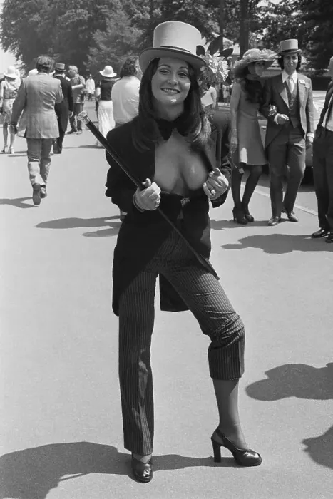 Framed Print : Linda Lovelace In Top Hat, Tails, & Cane Framed Print : Linda Lovelace In Top Hat, Tails, & Cane