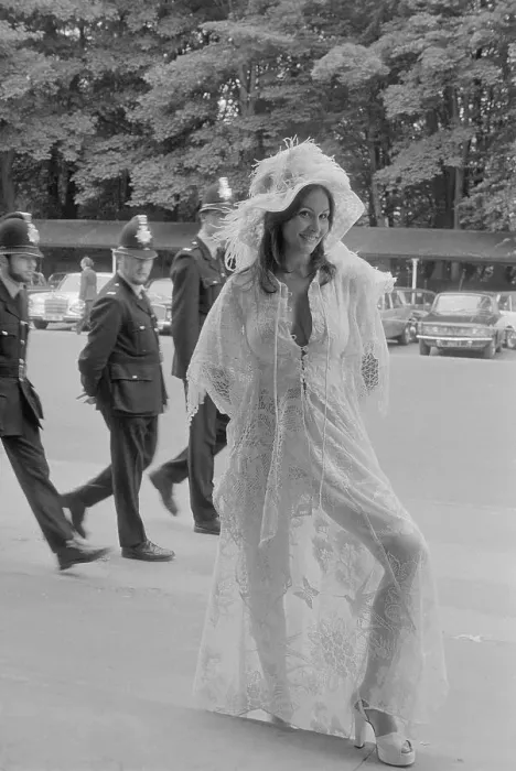 Framed Print : Linda Lovelace Wearing Sheer Clothing Framed Print : Linda Lovelace Wearing Sheer Clothing