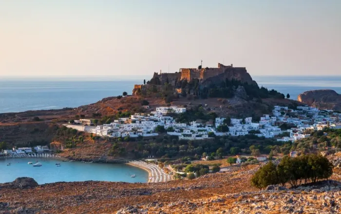 Framed Print : Lindos View Framed Print : Lindos View