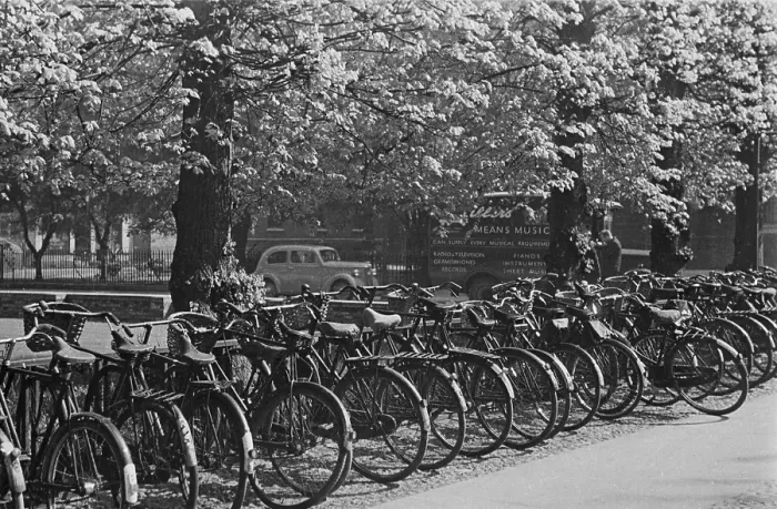 Framed Print : Line Of Bicycles Framed Print : Line Of Bicycles