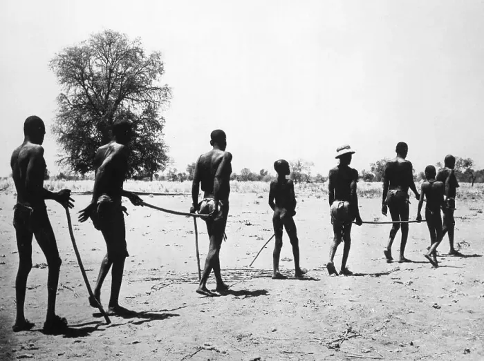 Framed Print : Line Of Blind Africans Walking W / Canes Framed Print : Line Of Blind Africans Walking W / Canes