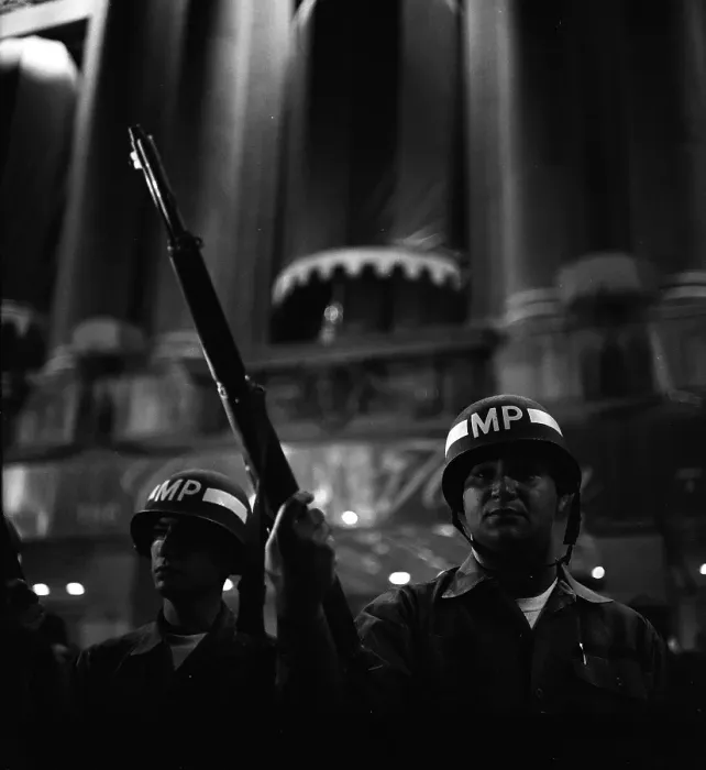 Framed Print : A Line Of Military Officers At The DNC In 68 Framed Print : A Line Of Military Officers At The DNC In 68