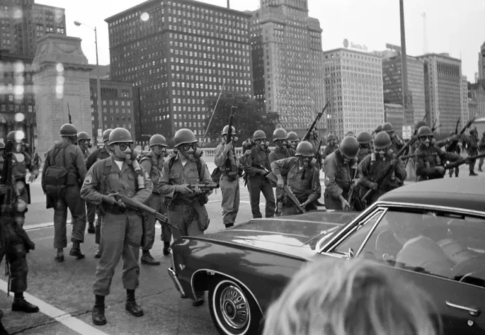 Framed Print : A Line Of Military Officers At The DNC In 68 Framed Print : A Line Of Military Officers At The DNC In 68