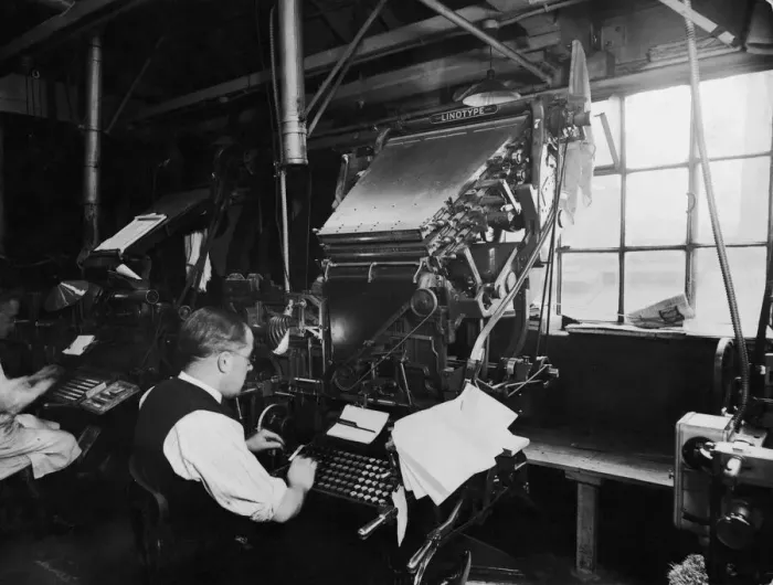 Framed Print : Linotype Machinery Framed Print : Linotype Machinery