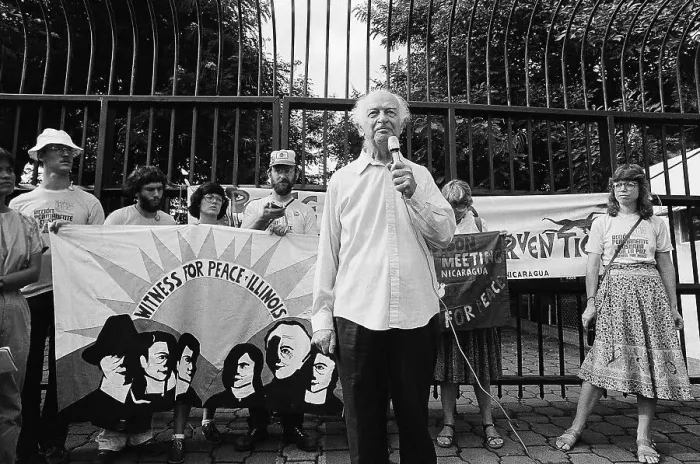 Framed Print : Linus Pauling Speaking at a Political Rally