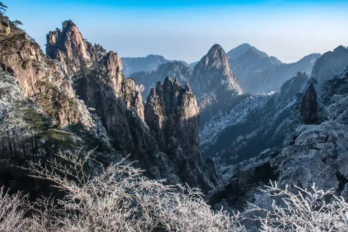 Framed Print : lion peak view point, Huangshan (Yellow Mountains), Eastern China