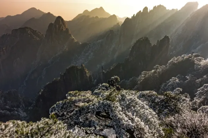 Framed Print : lion peak view point, Huangshan (Yellow Mountains), Eastern China