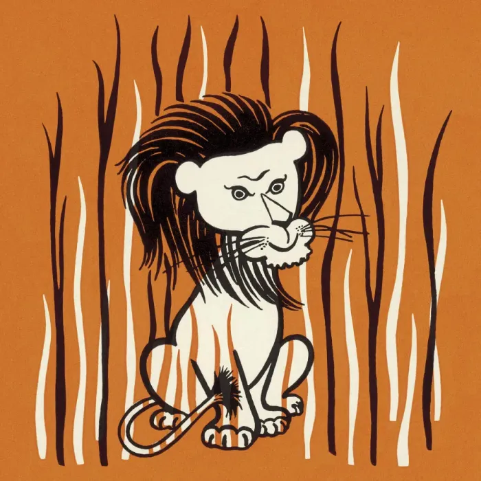 Framed Print : Lion in The Reeds