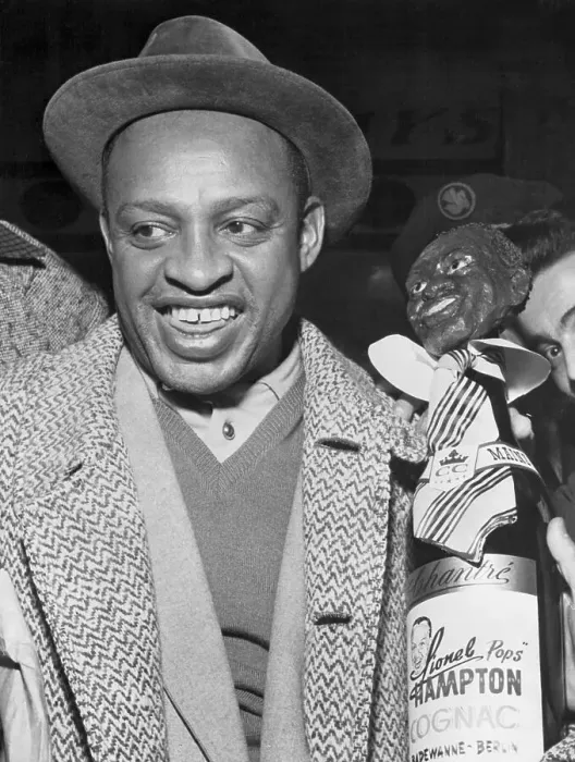 Framed Print : Lionel Hampton Holding Cognac Bottle Framed Print : Lionel Hampton Holding Cognac Bottle