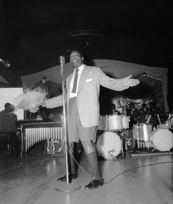 Framed Print : Lionel Hampton Singing at the Band Box Framed Print : Lionel Hampton Singing at the Band Box