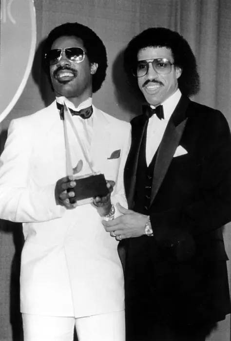 Framed Print : Lionel Richie and Stevie Wonder Framed Print : Lionel Richie and Stevie Wonder