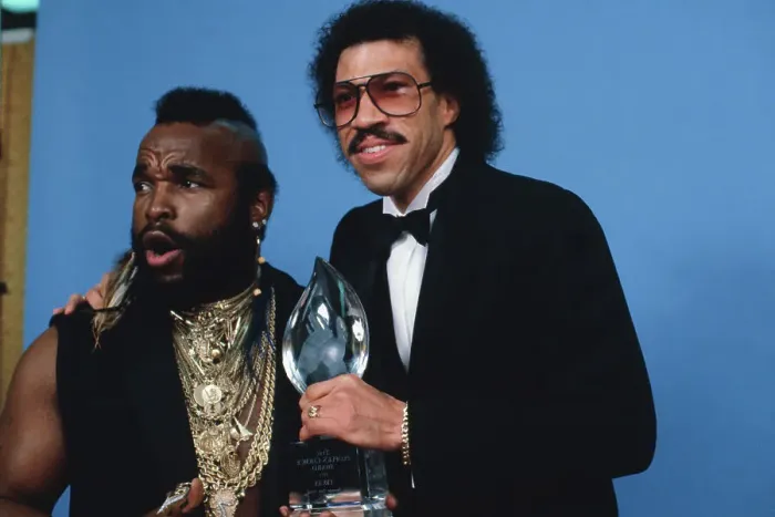 Framed Print : Lionel Ritchie with Mr. T Framed Print : Lionel Ritchie with Mr. T