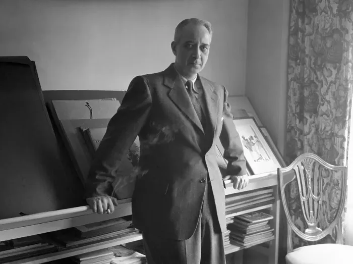 Framed Print : Lionel Trilling Leaning Against Book Display Framed Print : Lionel Trilling Leaning Against Book Display