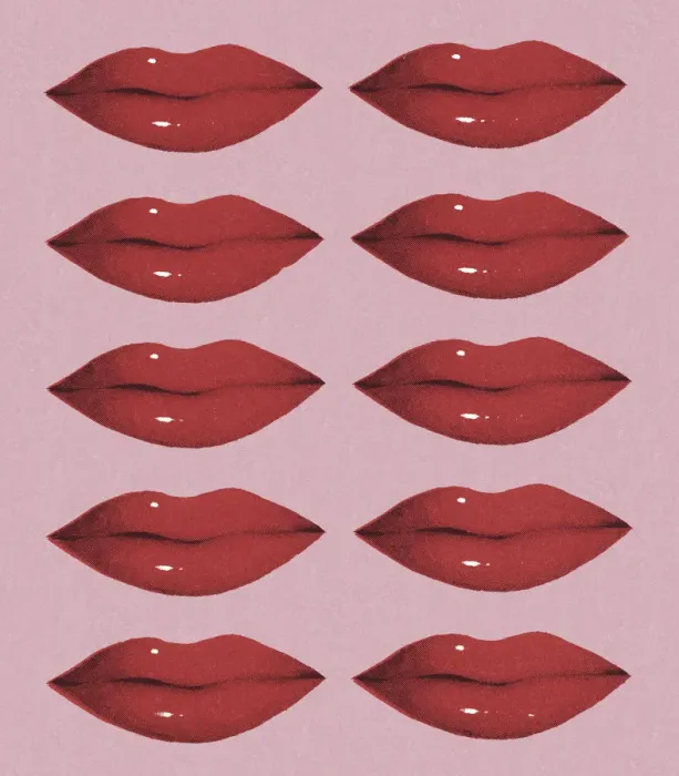 Framed Print : Lip Pattern Framed Print : Lip Pattern