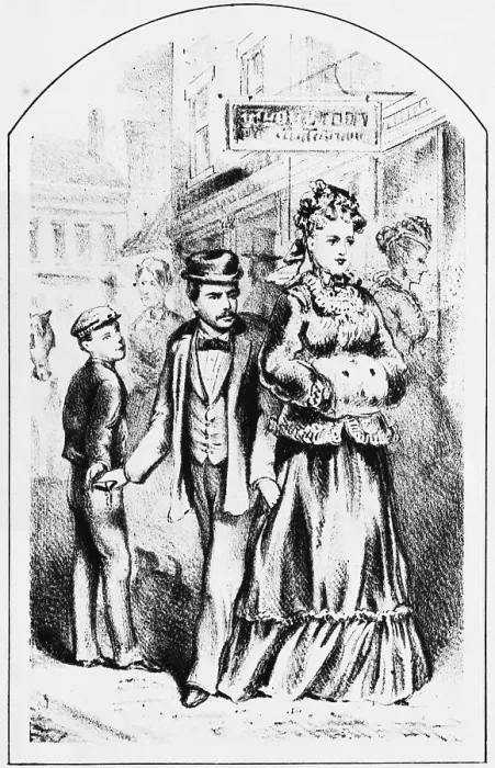Framed Print : Lithograph Depicting Pickpockets Framed Print : Lithograph Depicting Pickpockets
