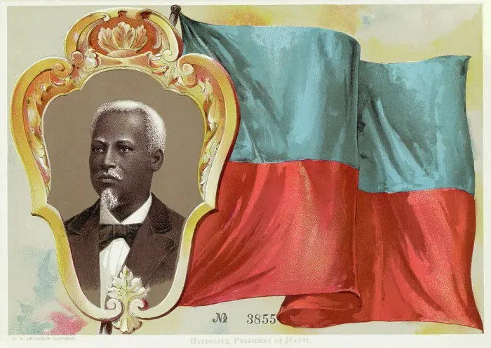 Framed Print : Lithograph Of Haitian Pres. Hyppolite Framed Print : Lithograph Of Haitian Pres. Hyppolite