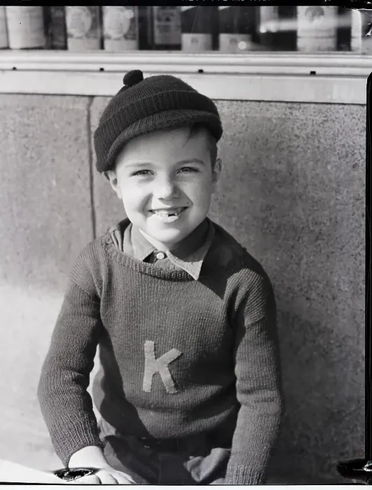 Framed Print : Little Boy In Knitted Cap Framed Print : Little Boy In Knitted Cap