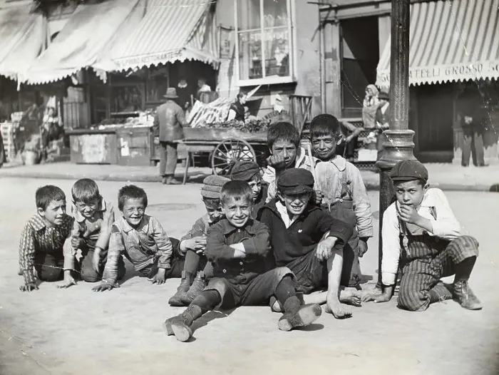 Framed Print : Little Boys In The Street Framed Print : Little Boys In The Street