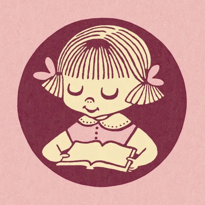Framed Print : Little Girl Reading Framed Print : Little Girl Reading