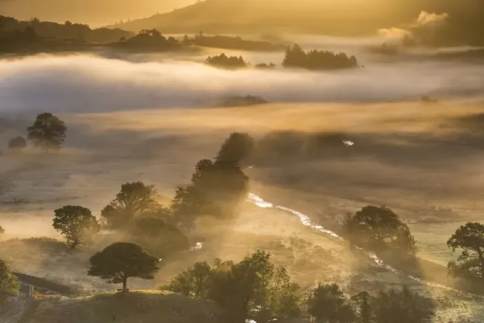 Framed Print : Little Langdale sunrise, Lake district Framed Print : Little Langdale sunrise, Lake district