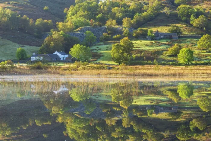 Framed Print : Little Langdale tarn autumn reflections, Lake District, UK Framed Print : Little Langdale tarn autumn reflections, Lake District, UK