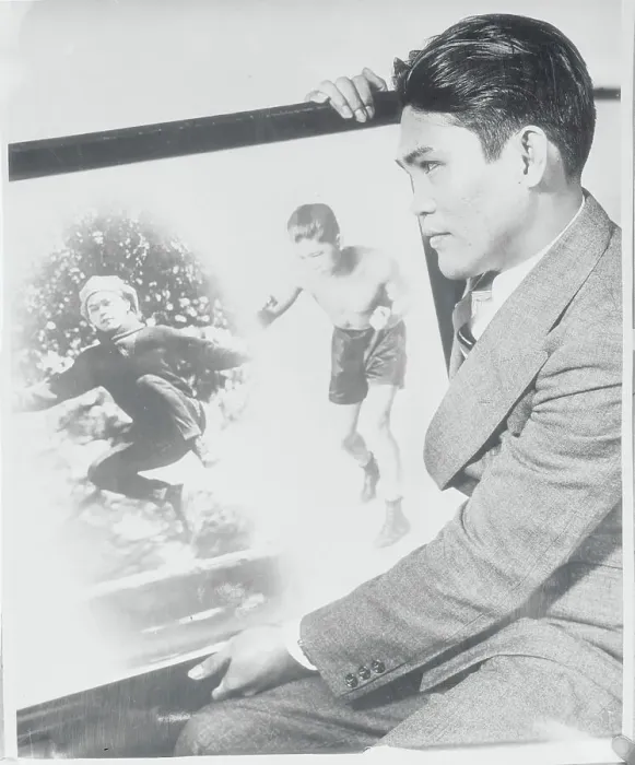 Framed Print : Little Pancho Holding Large Portrait of His Late Brother