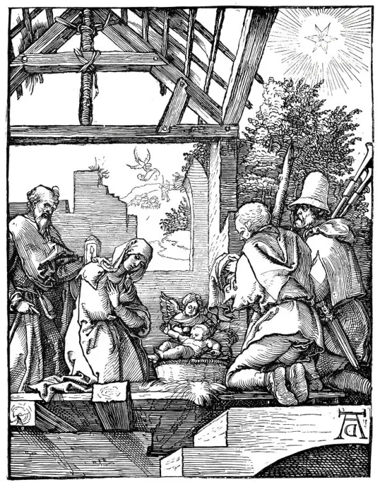 Framed Print : From the Little Passion, by Albrecht DAOErer, Virgin Mary and Jesus