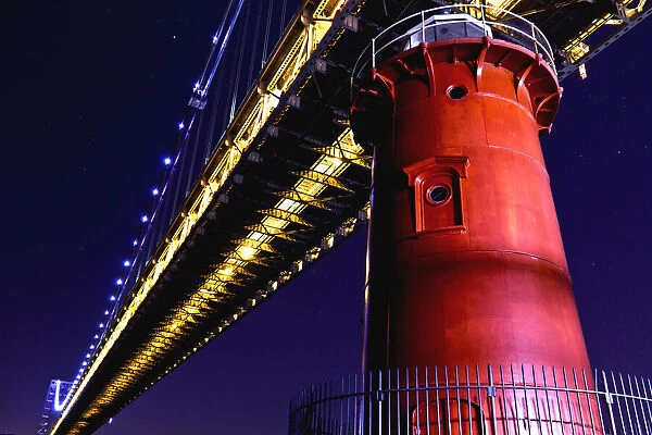 Little Red Lighthouse under George Washington Bridge