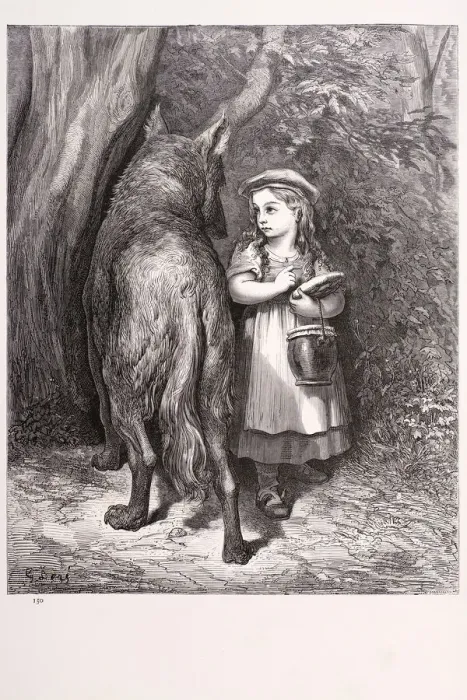 Framed Print : Little red riding hood Framed Print : Little red riding hood