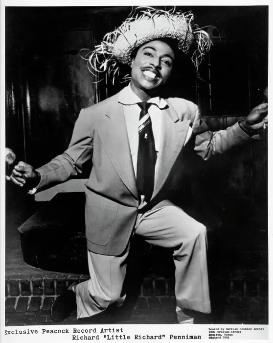 Framed Print : Little Richard Portrait In Straw Hat Framed Print : Little Richard Portrait In Straw Hat