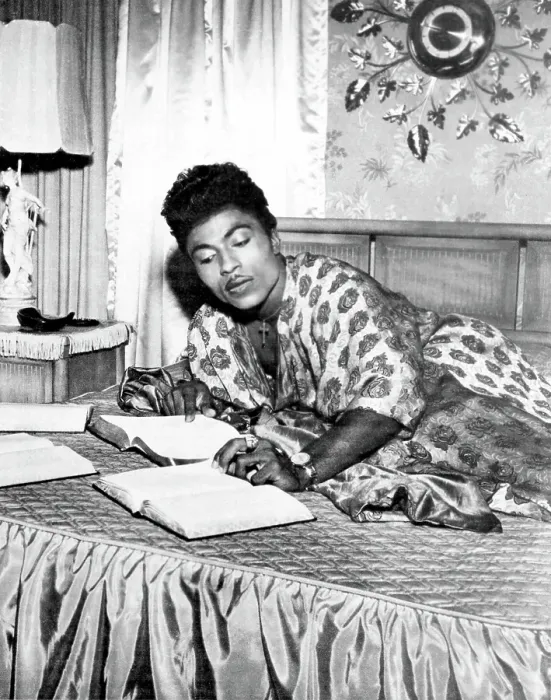 Framed Print : Little Richard Studies The Bible Framed Print : Little Richard Studies The Bible