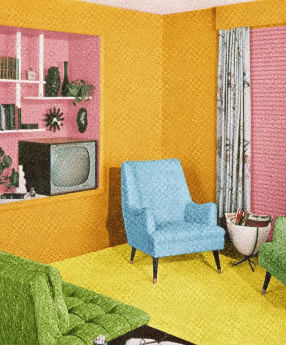 Framed Print : Living Room