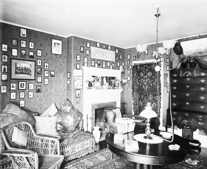 Framed Print : Living Room Of The Early 1900S Framed Print : Living Room Of The Early 1900S