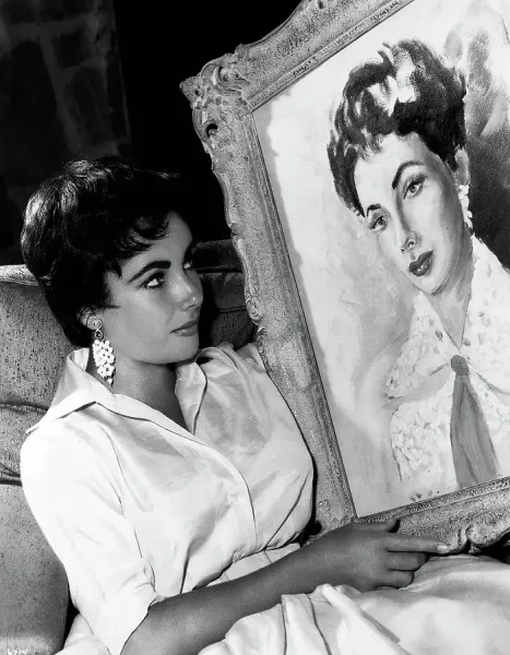 ELIZABETH TAYLOR    絵 Elizabeth Taylor Cleopatra Original Sketch Limited Edition Signed