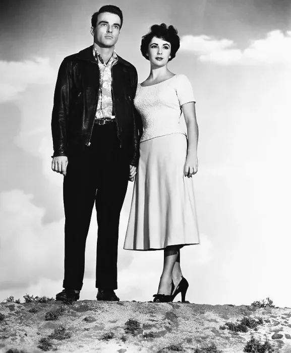 Framed Print : Liz Taylor W / Montgomery Clift On Hill Framed Print : Liz Taylor W / Montgomery Clift On Hill