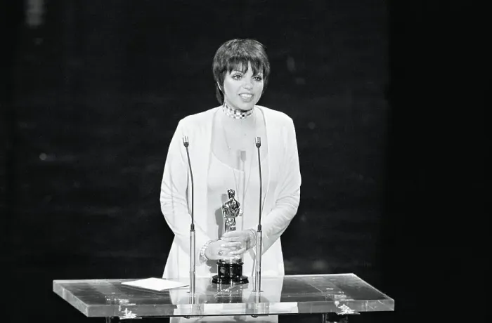 Framed Print : Liza Minnelli at the Academy Awards Podium Framed Print : Liza Minnelli at the Academy Awards Podium