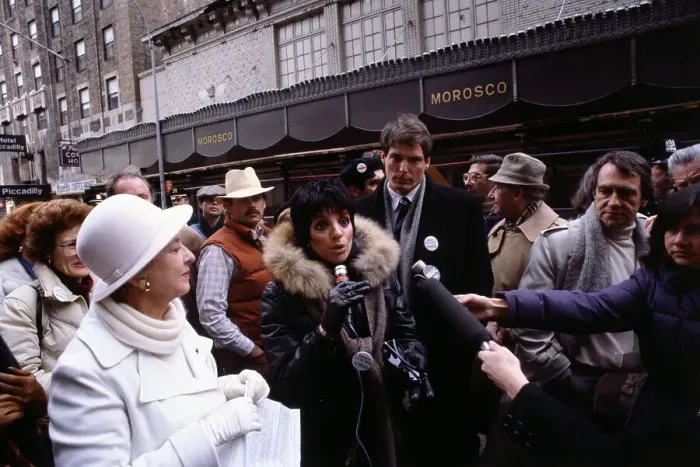 Framed Print : Liza Minnelli Chatting with Crowds of People Framed Print : Liza Minnelli Chatting with Crowds of People