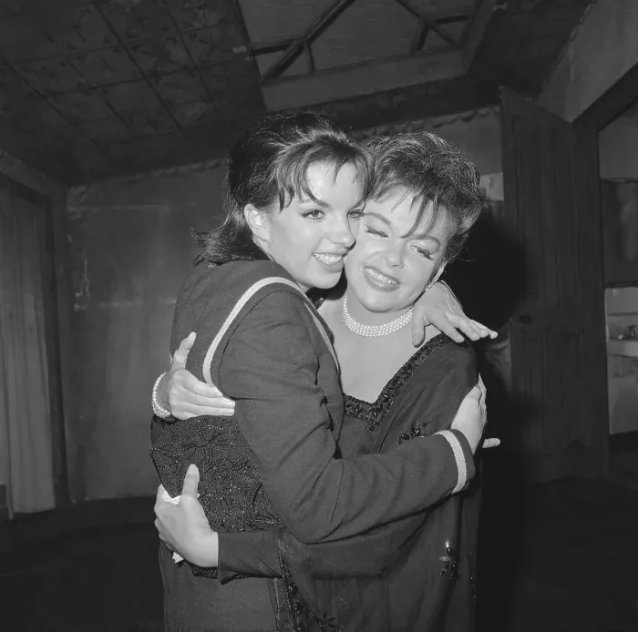 Framed Print : Liza Minnelli Embracing Judy Garland Framed Print : Liza Minnelli Embracing Judy Garland