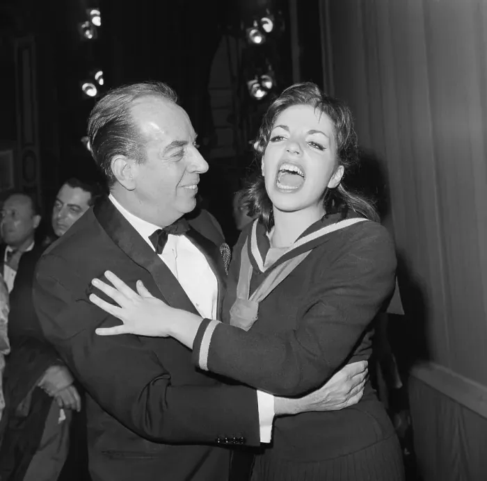 Framed Print : Liza Minnelli Laughing with Her Father Framed Print : Liza Minnelli Laughing with Her Father