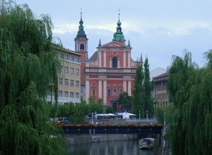 Framed Print : Ljubljana city center, Slovenia Framed Print : Ljubljana city center, Slovenia