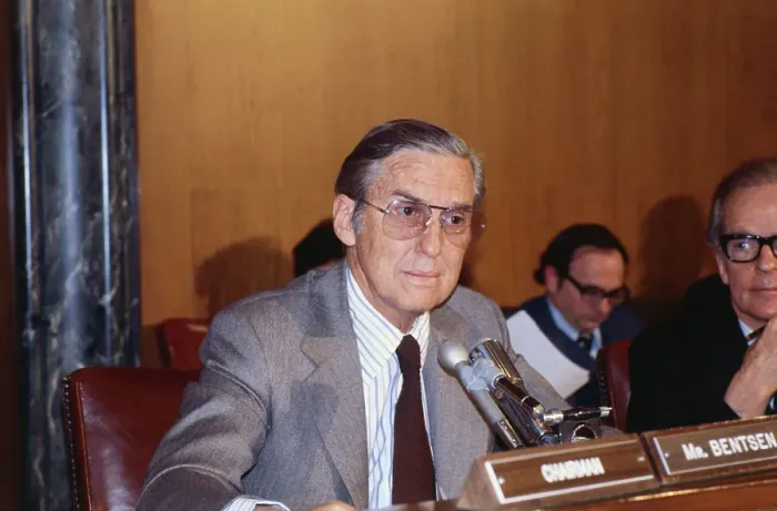Framed Print : Lloyd Bentsen Speaking Framed Print : Lloyd Bentsen Speaking