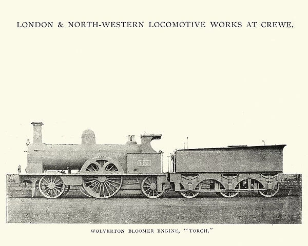 LNWR Bloomer Class Steam Train