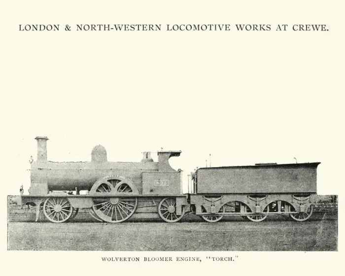 Framed Print : LNWR Bloomer Class Steam Train Framed Print : LNWR Bloomer Class Steam Train