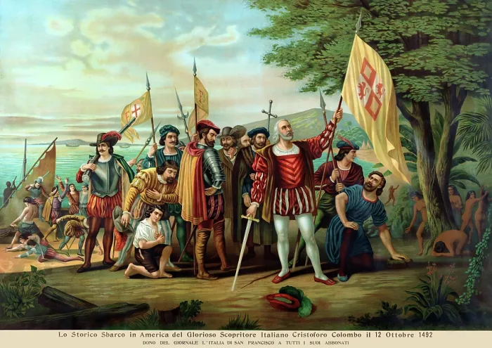 Framed Print : Lo Storico Sbarco in America Framed Print : Lo Storico Sbarco in America