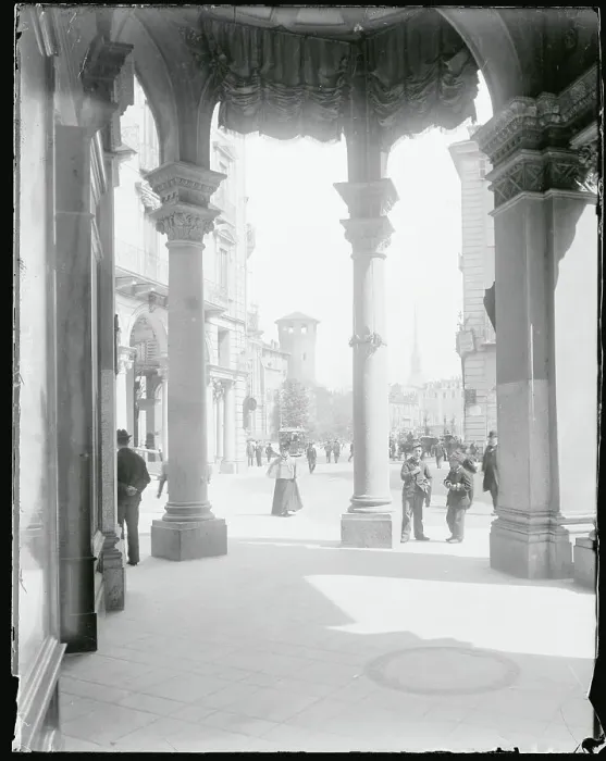 Framed Print : Lobby Entrance View of Building Structures